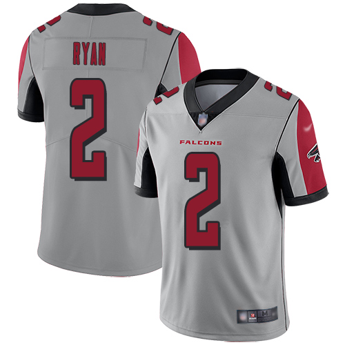 Atlanta Falcons Limited Silver Men Matt Ryan Jersey NFL Football #2 Inverted Legend